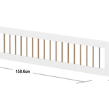 3/4 Safety Rail with, White/Oak SAFETYRAIL 200 flexa-com.myshopify.com