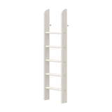 FLEXA white high bed straight ladder with five rungs, child-safe edges, standing upright against a neutral wall.