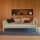 Single Bed with Safety Rail, 90x200 cm, Sand