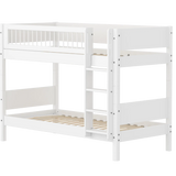 Bunk Bed 154 cm with Ladder and Safety Rail, 90x200 cm, White BUNKBED bunk-bed-f-wht-mdf-200x90-safety-rail-w-crossbars-f-wht  flexa-com.myshopify.com