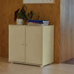 FLEXA SAGA Cupboard, 2 doors, Sand with Grooves, Oak Knobs, view 2