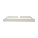 FLEXA WHITE underbed drawers from CLASSIC range, solid pine, fits beneath children’s beds, smooth edges for safety.