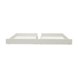 FLEXA WHITE underbed drawers from CLASSIC range, solid pine, fits beneath children’s beds, smooth edges for safety.