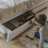 Cajones para cama, 2 uds., 90x200 cm, Blanco
