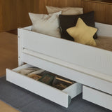 Cajones para cama, 2 uds., 90x200 cm, Blanco
