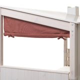 Cortina para cama casita, Rojo
