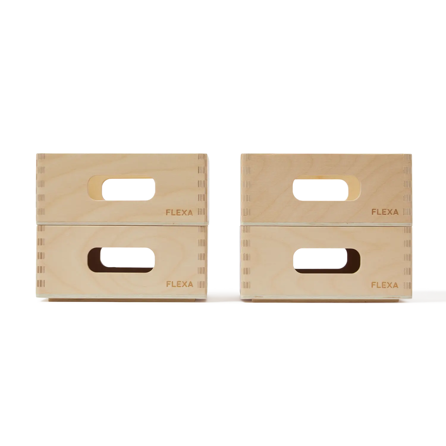 Wooden Storage Box Set - mini, Pine PLAY wooden-storage-box-set-mini  flexa-com.myshopify.com