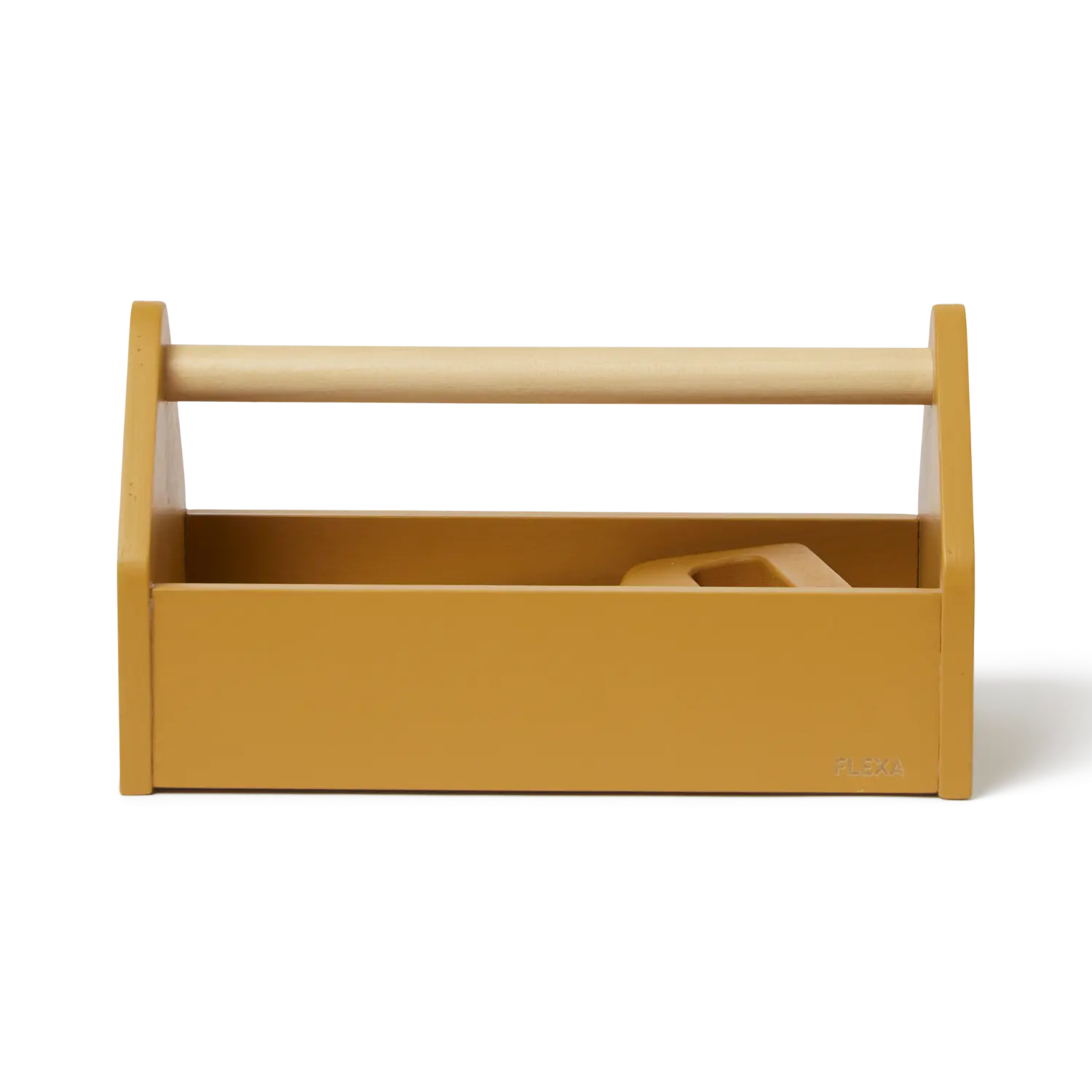 Toolbox, 4 pcs, Handpainted, Yellow PLAY toolbox-mustard-natural-wood  flexa-com.myshopify.com