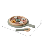 Pizza, 5 slices, Handpainted PLAY pizza-multicolors-natural-wood  flexa-com.myshopify.com