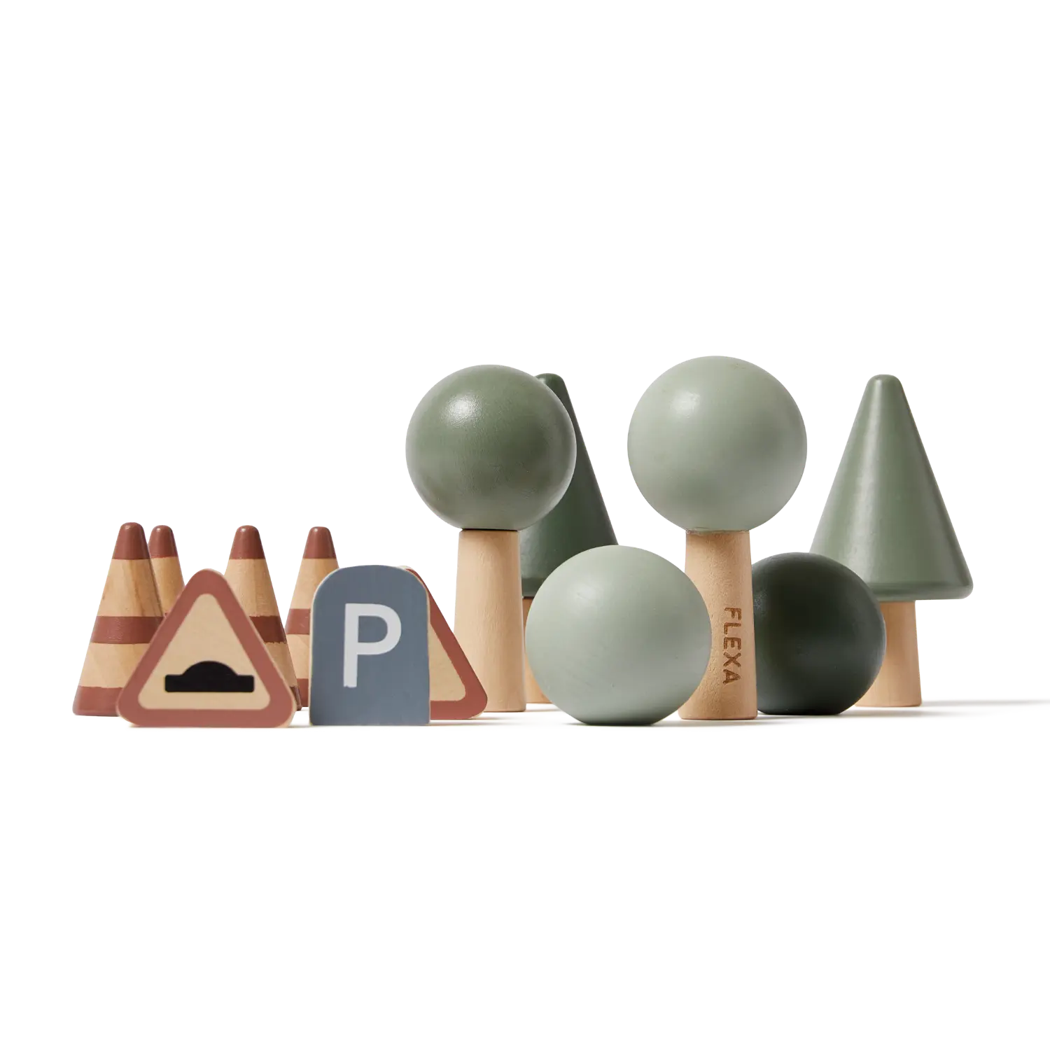 FLEXA Accessories for Car Tracks, 13 pcs, Handpainted, view 6