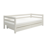 Single Bed with Storage, 90x200 cm, White