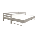 Single Bed 90x200 cm with Pull-out Bed 90x190 cm, Grey