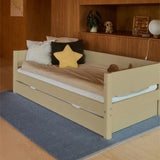 Cama individual 90x200 cm con cama nido 90x190 cm, Sand