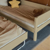 Cama individual 90x200 cm con cama nido 90x190 cm, Sand