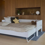 Cama individual 90x200 cm con cama nido 90x190 cm, blanco