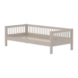 Single Bed, 90x200 cm, Grey SINGLE_BED single-bed-with-scandinavian-safety-rail-grey-washed  flexa-com.myshopify.com