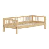 Single Bed, 90x200 cm, Pine SINGLE_BED single-bed-with-scandinavian-safety-rail-raw  flexa-com.myshopify.com