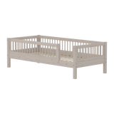 Single Bed with Safety Rail, 90x200 cm, Grey SINGLE_BED single-bed-with-scandinavian-safety-rail-3-4-bars-grey-washed  flexa-com.myshopify.com