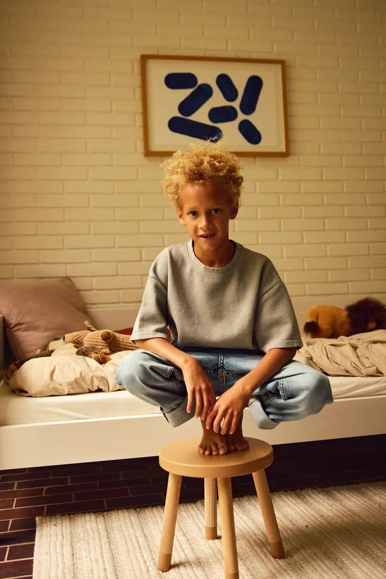 DOTS Kids Stool, Blushing Pink flexa-com.myshopify.com  CHAIR