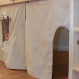 Play Curtain for Beds, Beige TEXTILE play-curtain-warm-gray  flexa-com.myshopify.com