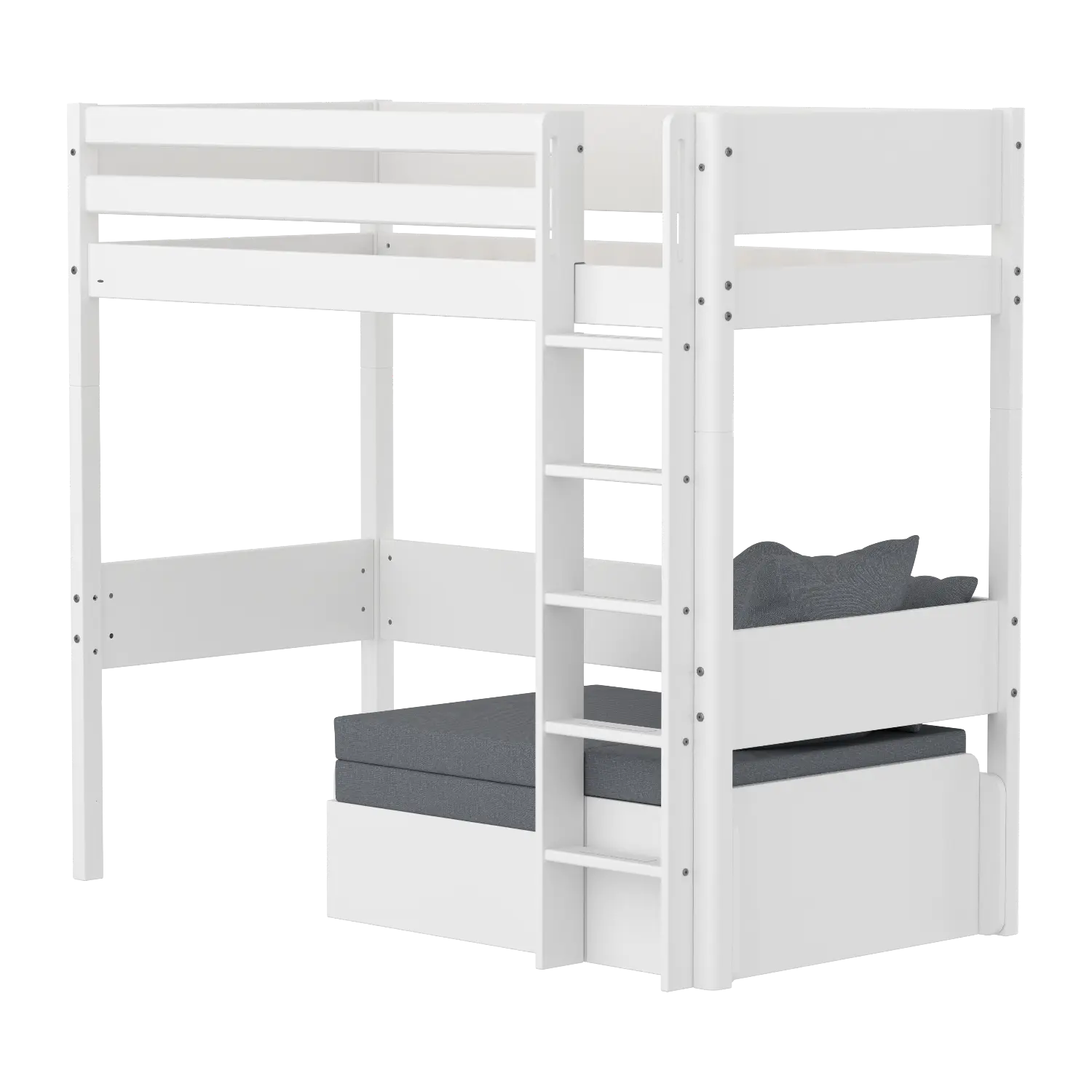 High bed with sofa and sofa mattress, 90x200 cm HIGHBED 90X200 flexa-com.myshopify.com