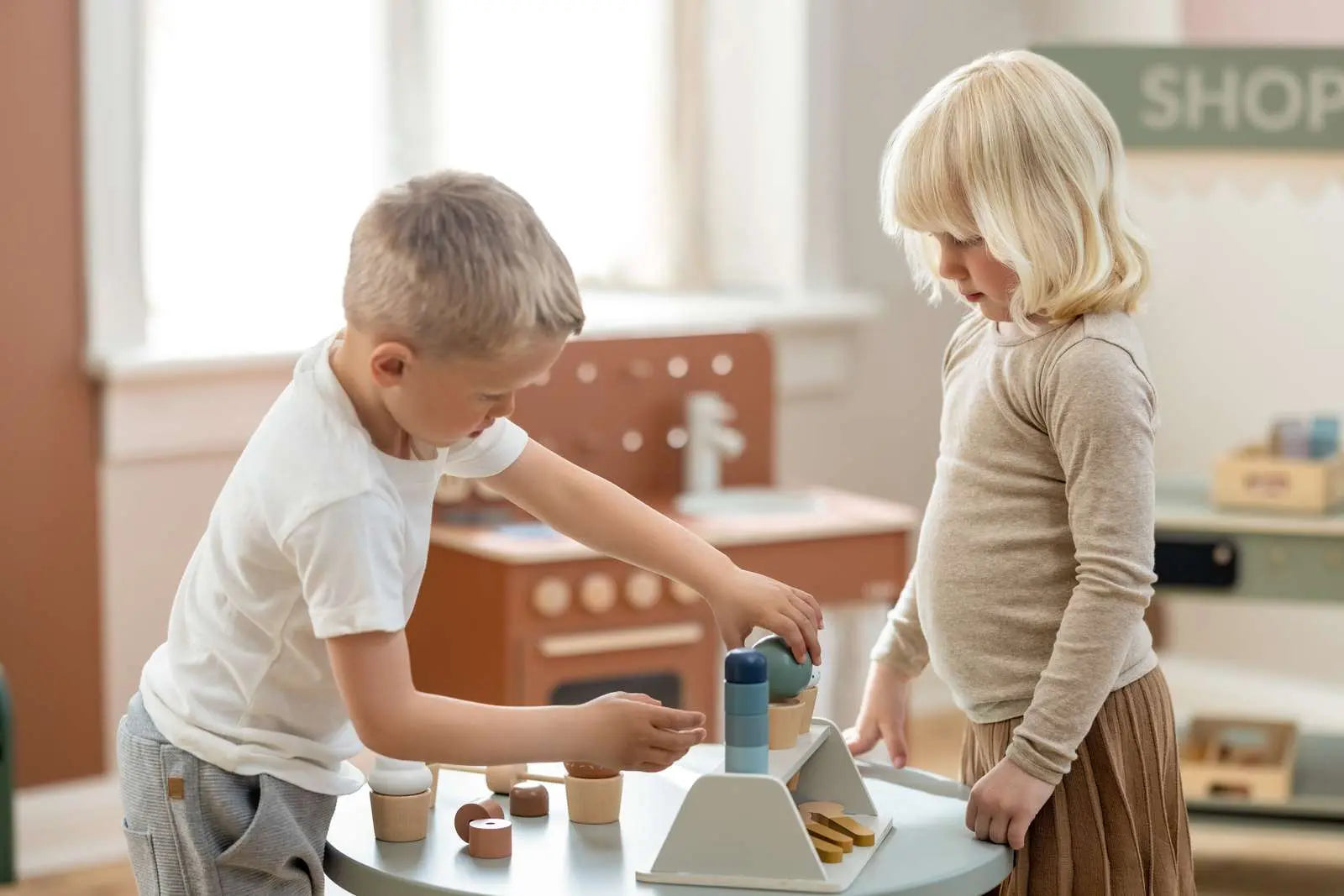 Ice Cream Set, 22 pcs, Handpainted PLAY ACTIVE flexa-com.myshopify.com