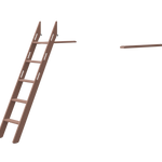 Popsicle - Slanting ladder for high Bed LADDER _badge_last_chance flexa-com.myshopify.com