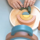 Rainbow Puzzle, 16 pcs, Handpainted PLAY ACTIVE flexa-com.myshopify.com