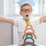 Rainbow Puzzle, 16 pcs, Handpainted PLAY ACTIVE flexa-com.myshopify.com