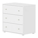 SAGA Chest, 3 drawer, White with Grooves CHEST ACTIVE flexa-com.myshopify.com