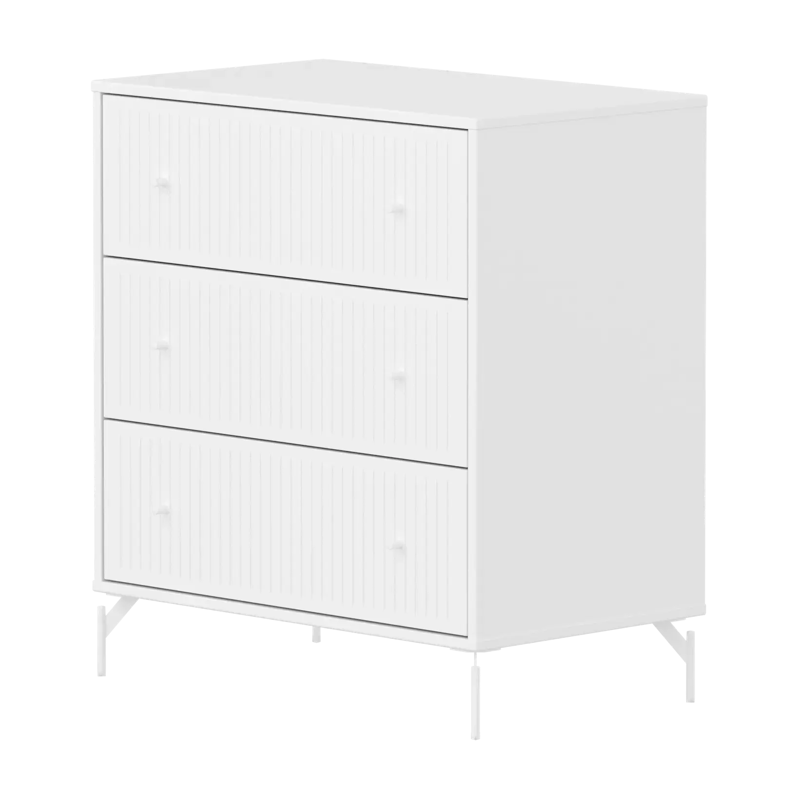 SAGA Chest, 3 drawer, White with Grooves CHEST ACTIVE flexa-com.myshopify.com