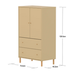 SAGA Cupboard, 2 door & 2 drawer, Sand CUPBOARD ACTIVE flexa-com.myshopify.com