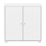 SAGA Cupboard, 2 doors, White with grooves CUPBOARD ACTIVE flexa-com.myshopify.com