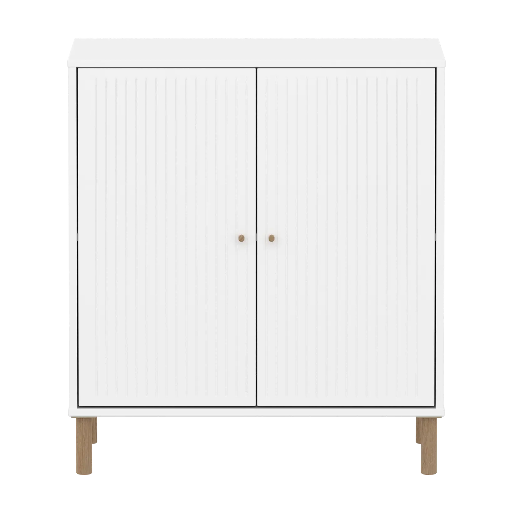 SAGA Cupboard, 2 doors, White with grooves CUPBOARD ACTIVE flexa-com.myshopify.com