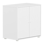 SAGA Cupboard, 2 doors, White with grooves CUPBOARD ACTIVE flexa-com.myshopify.com