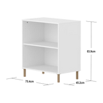 SAGA Shelf unit, 1 shelf, White BOOKCASE ACTIVE flexa-com.myshopify.com