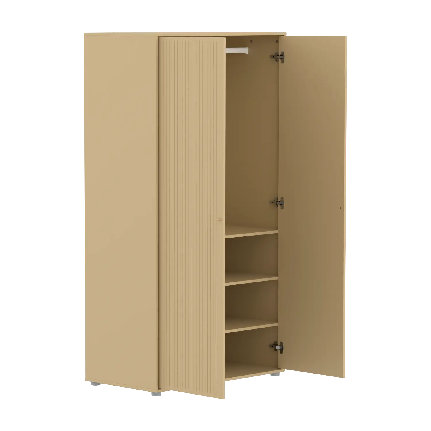 SAGA Wardrobe, 2 door, Sand with grooves WARDROBE _badge_bestseller flexa-com.myshopify.com