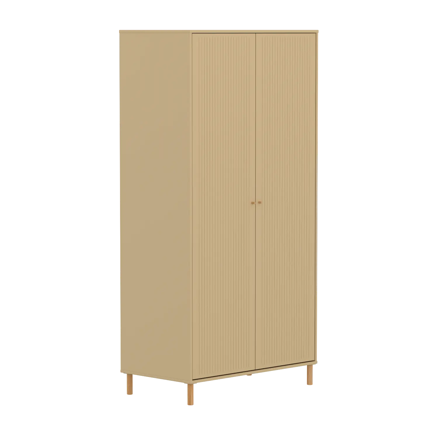 SAGA Wardrobe, 2 door, Sand with grooves WARDROBE _badge_bestseller flexa-com.myshopify.com