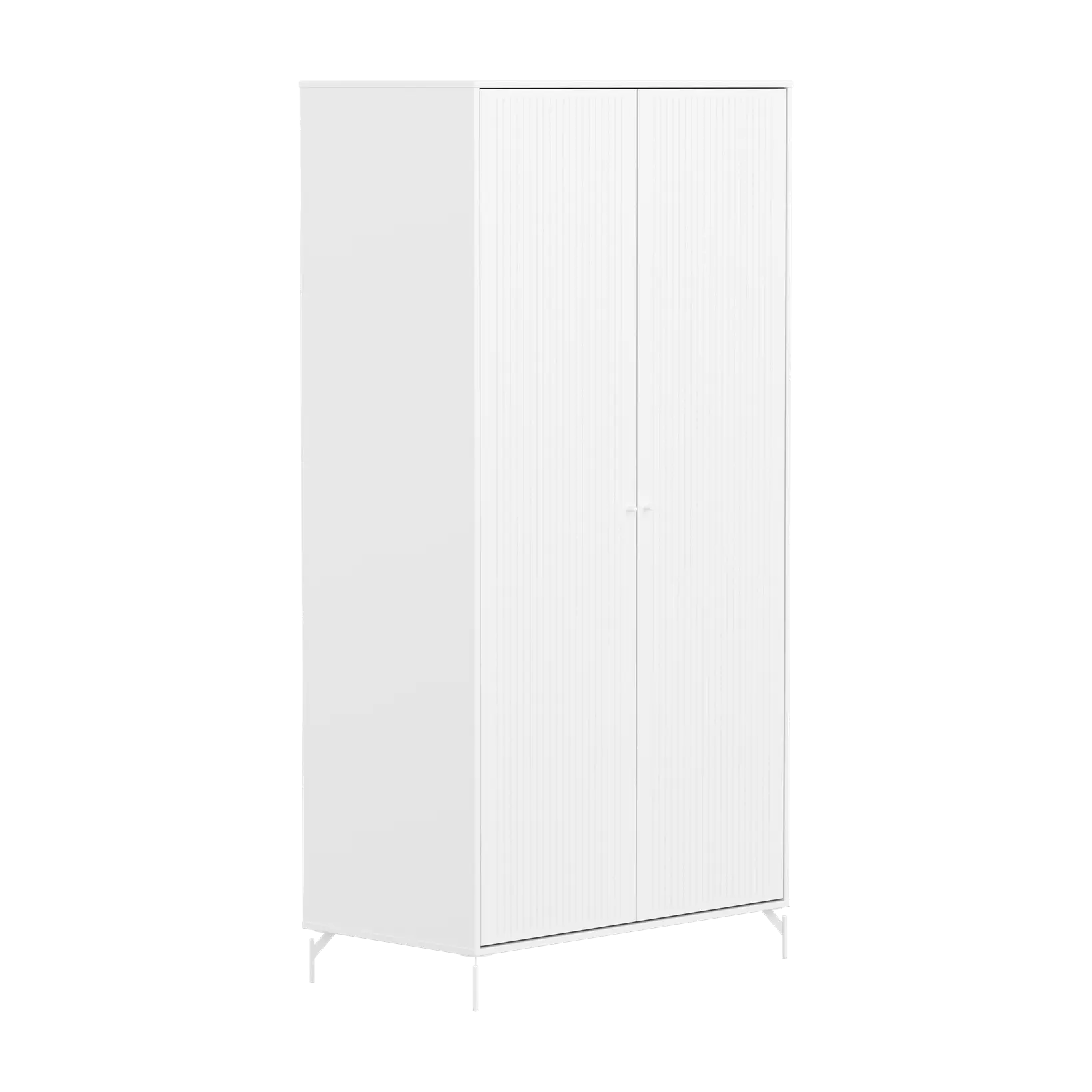 SAGA Wardrobe, 2 door, White with grooves WARDROBE ACTIVE flexa-com.myshopify.com