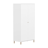 SAGA Wardrobe, 2 door, White with grooves WARDROBE ACTIVE flexa-com.myshopify.com