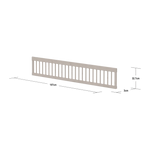 Safety Rail Full-Length, 200 cm, Grey SAFETYRAIL 200 flexa-com.myshopify.com