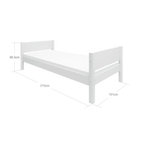 Single Bed, 90x200 cm, White SINGLE_BED 200 flexa-com.myshopify.com
