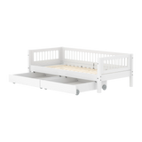 Single Bed with Crossbars and Storage, 90x200 cm, White SINGLE_BED 200 flexa-com.myshopify.com
