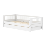 Single Bed with Pull-out Bed and Crossbars, 90x200 cm, White SINGLE_BED 200 flexa-com.myshopify.com