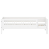 Single Bed with Safety Rail, 90x200 cm, White FLEXA SINGLE_BED daybed-w-front-safety-rail-200x90cm-crossbars-f-wht   90X200 flexa-com.myshopify.com