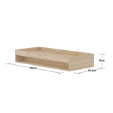 Single Bed with Shelf, 90x200 cm, Pine SINGLE_BED 200 flexa-com.myshopify.com