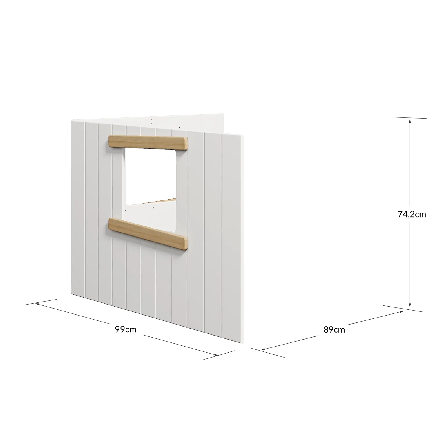 Treehouse Bed Fronts, Oak frame, WHITE & NOR ACCESSORIES ACTIVE flexa-com.myshopify.com