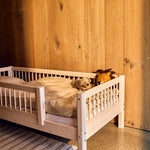Single Bed with Safety Rail, 90x200 cm, White SINGLE_BED single-bed-with-scandinavian-safety-rail-3-4-bars-white-washed  flexa-com.myshopify.com